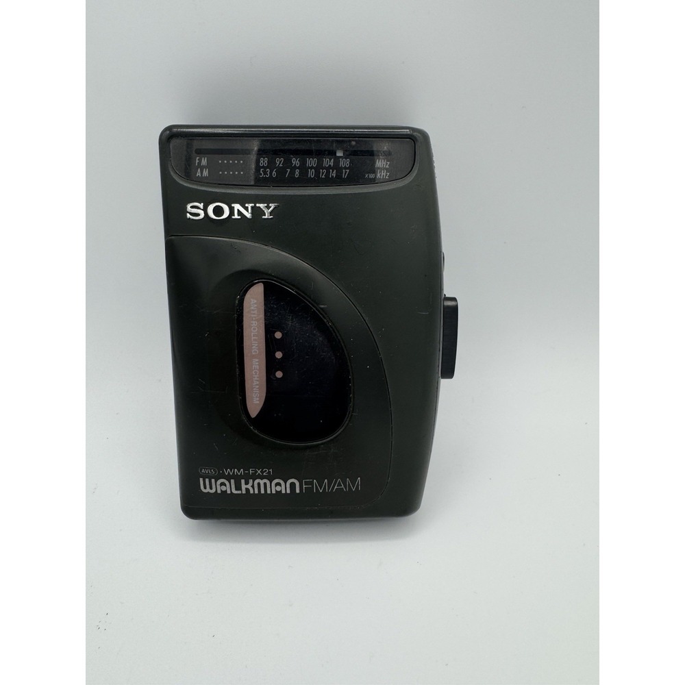 Sony Walkman WM-FX21 AM/FM Portable Cassette Player Radio No Belt‎ Clip